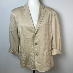 𝅺lauren Ralph Lauren Tan School Blazer Sz Large